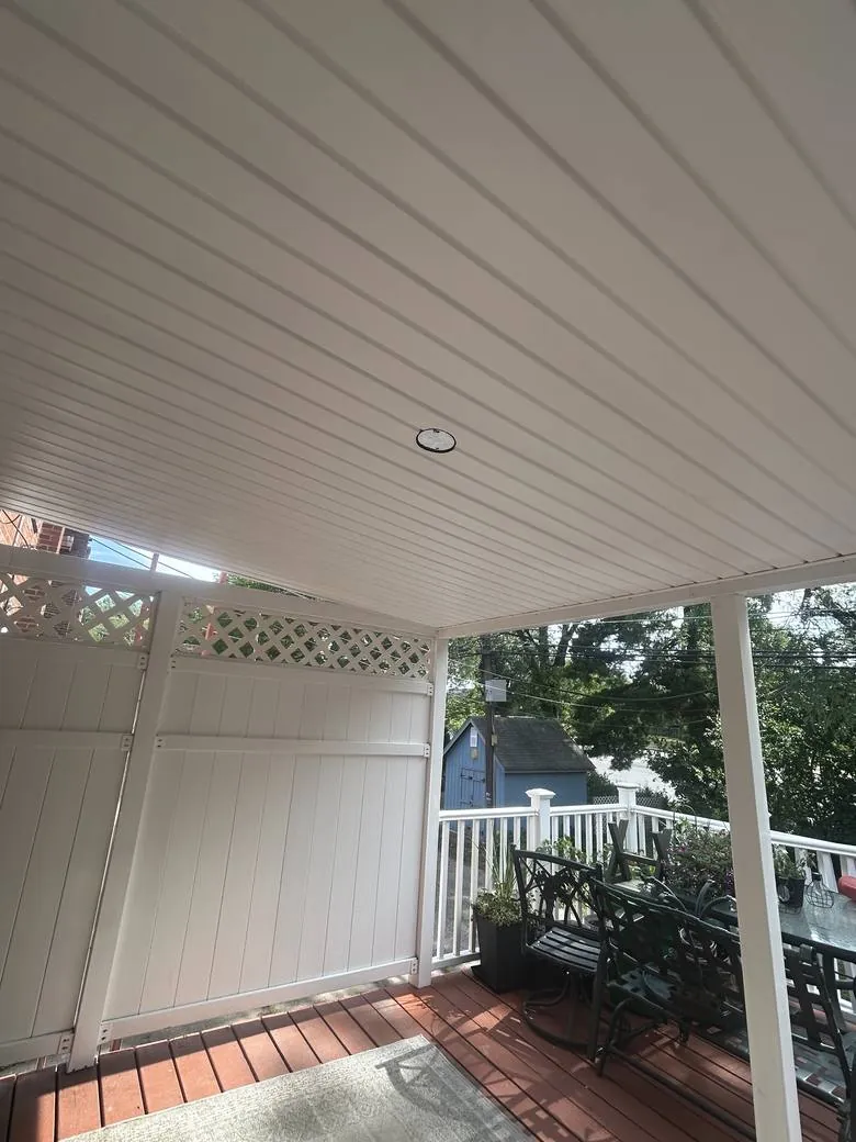 Porch Ceiling · Allentown — completed by Birdie Roofing