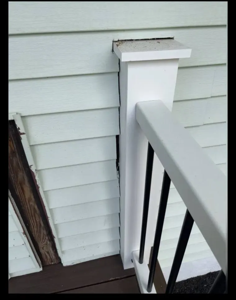 Rotted Trim · Tobyhanna, PA — before by LV Roofing